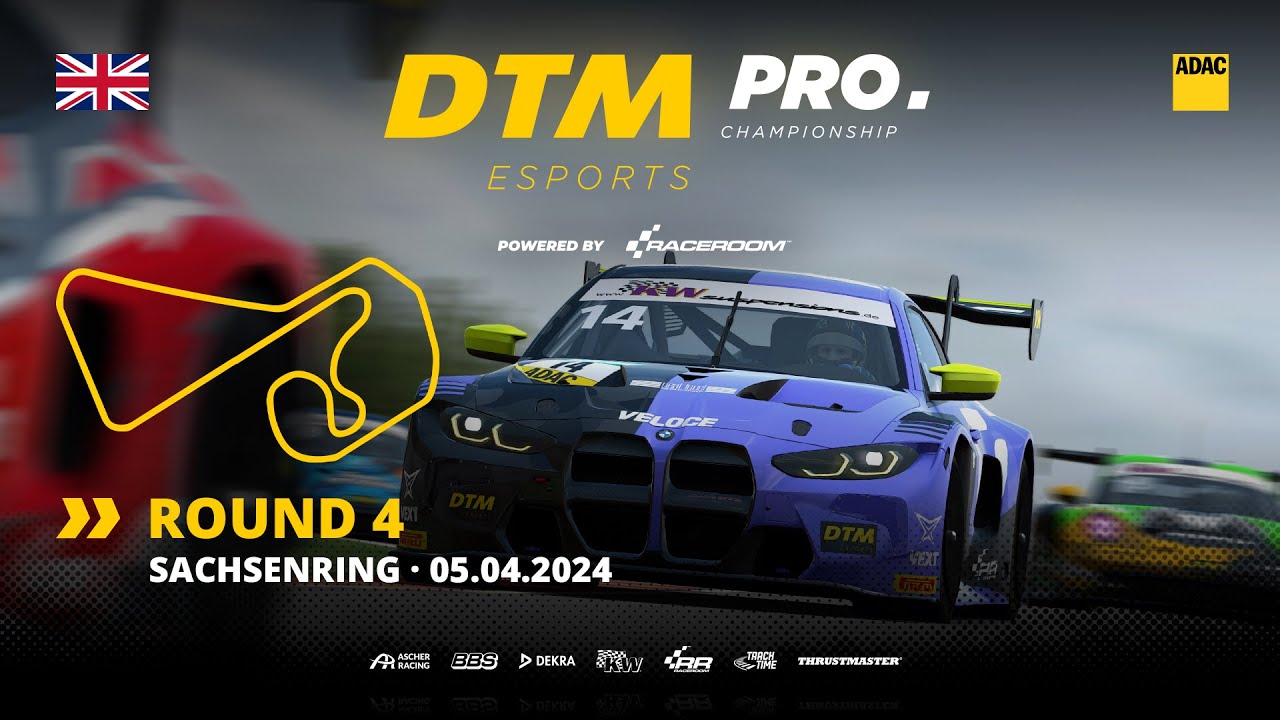 [EN] Round 4: Sachsenring - DTM Esports Pro Championship 2024