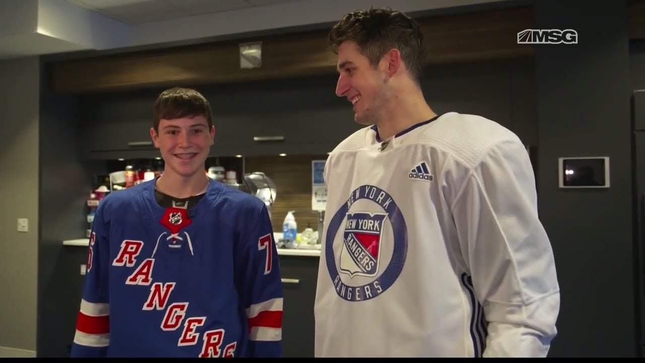 Young Fan's Dream Comes True As He Becomes a NY Ranger For a Day