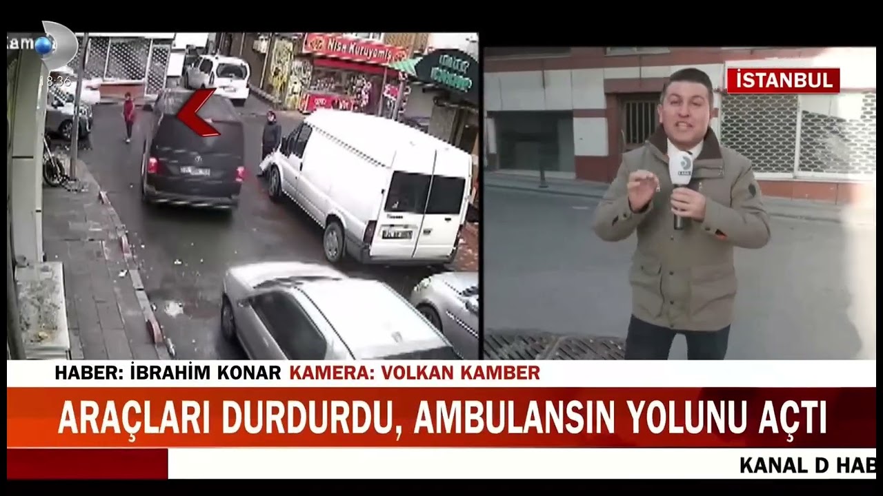 Suriyeli &ccedil;ocuk ambulans i&ccedil;in ara&ccedil;ları durdurdu #bayrampaşa 