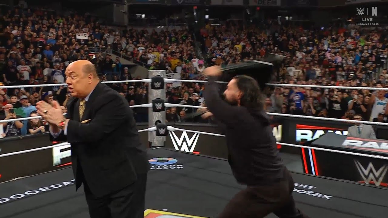 Seth Rollins Attack Paul Heyman in RAW.