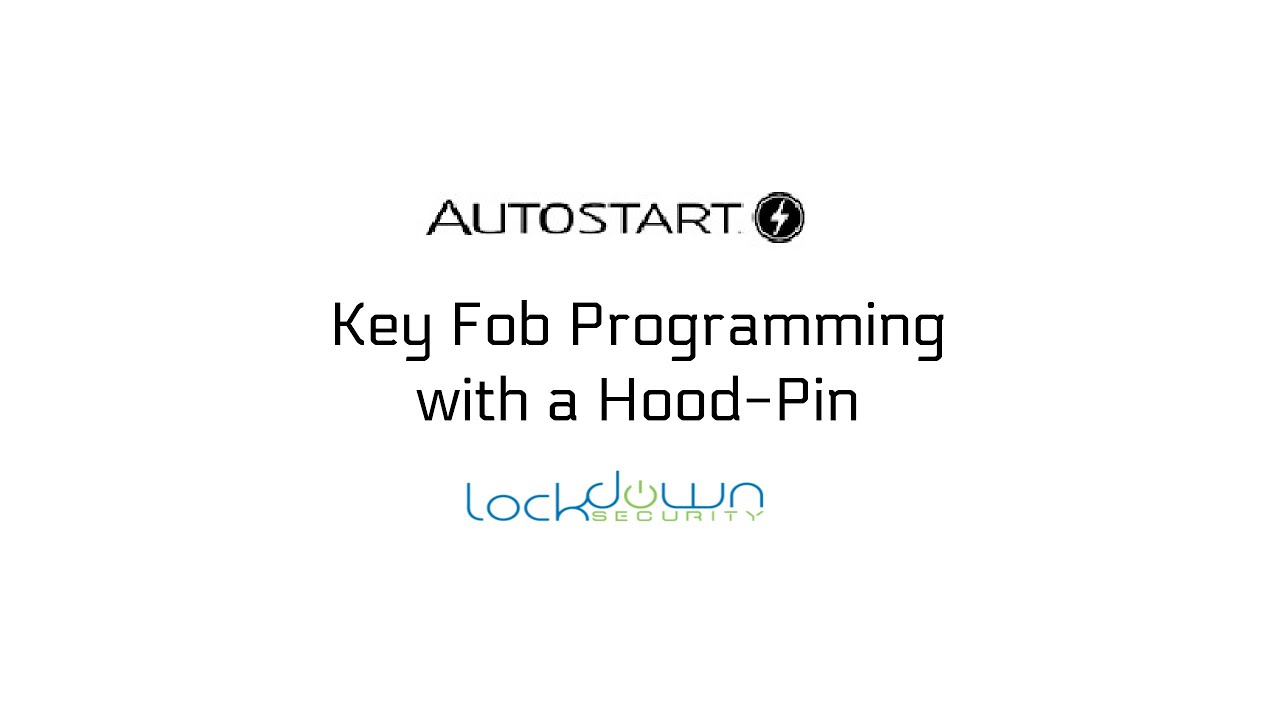 Программирование брелока с автозапуском с помощью штифта капота #lockdownsecurity #autostart