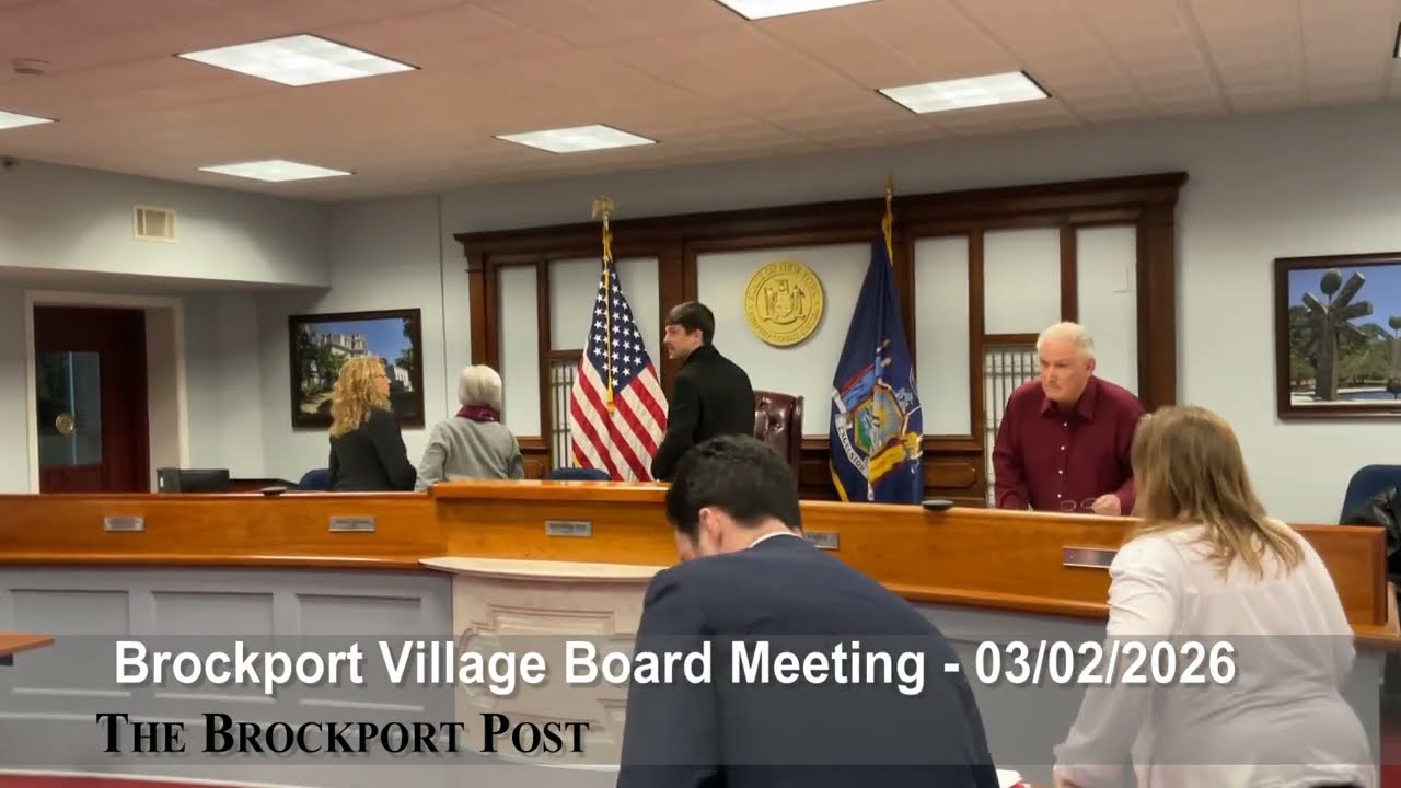 2026 03 02 Brockport Village Board Meeting