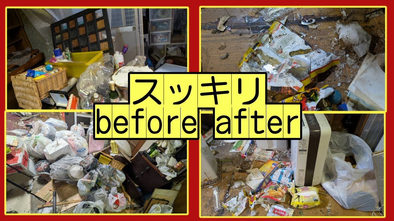 破れたクッションビーズ、大量スプレー、食器、床拭き…笑劇のbefore after！ #117#ゴミ屋敷#義実家