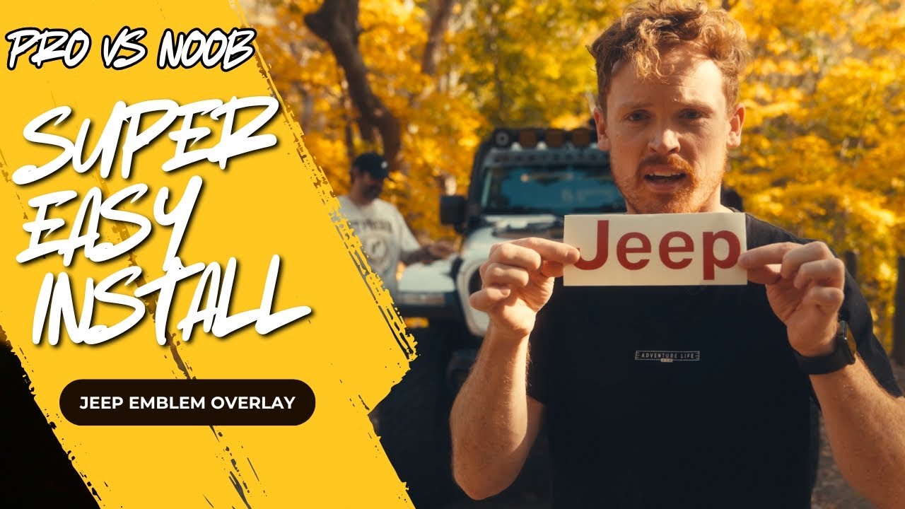 How Easy is it to Install Decals? | Pro VS Beginner | Jeep Emblem Overlay