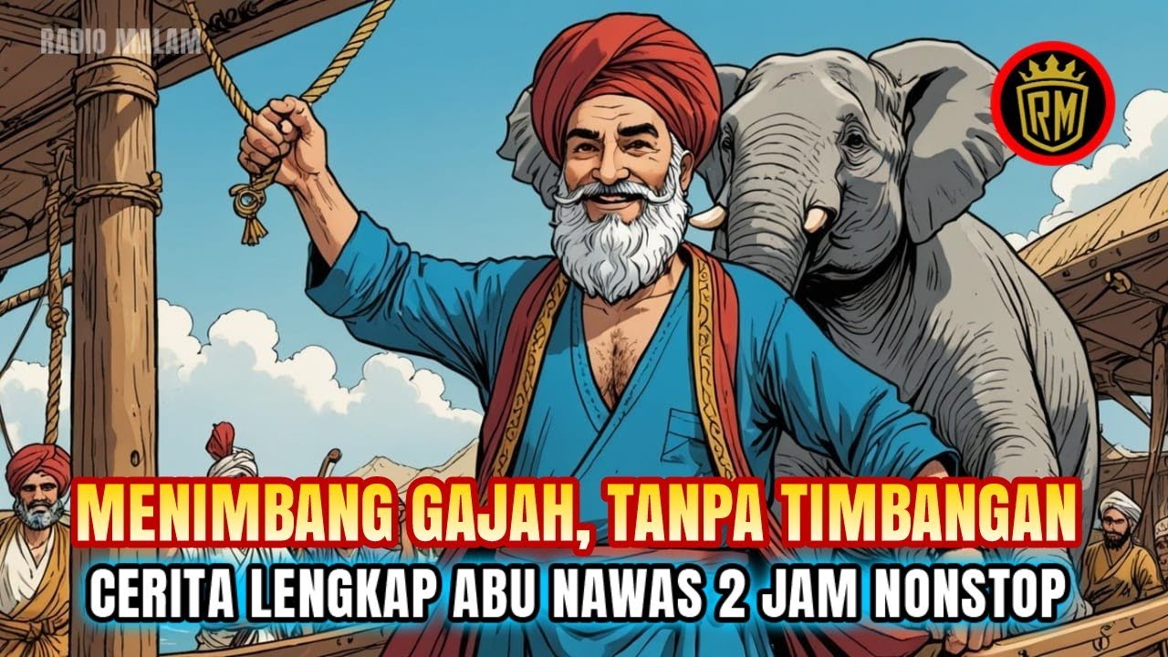 Menimbang Gajah Tanpa Timbangan - Cerita Lengkap Abu Nawas Penghantar Tidur 2 jam - Radio Malam