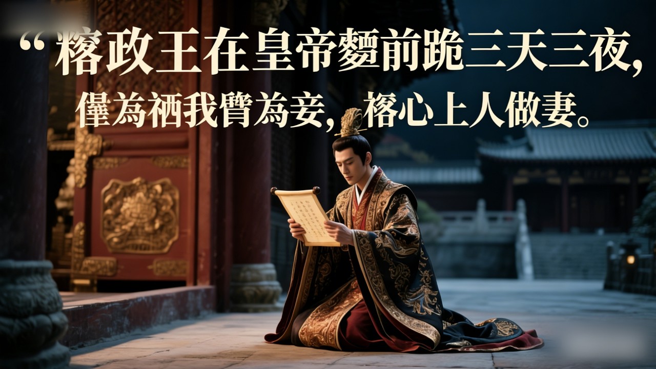 攝政王在皇帝麵前跪三天三夜，隻爲將我貶爲妾，讓心上人做妻。三天過後，他帶着聖旨踏出殿門#古风 #有声小说 #爽文 #言情