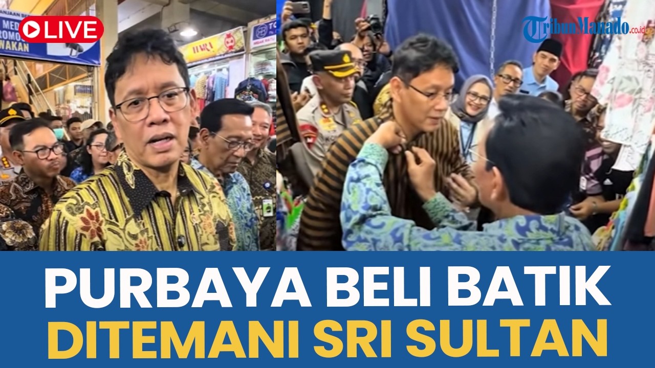 🔴 SRI SULTAN TEMANI MENKEU PURBAYA BELANJA: DARI PAKAIKAN KANCING BAJU SAMPAI BANTU TAWAR BARANG