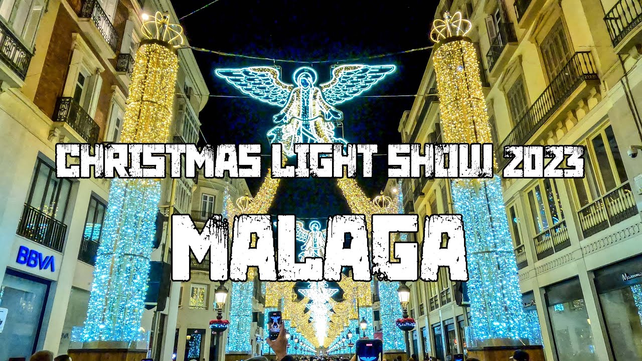 The Best Christmas Light Show in Andalucia? | Light Show in Malaga 2023 [4K]  | LUCES de NAVIDAD