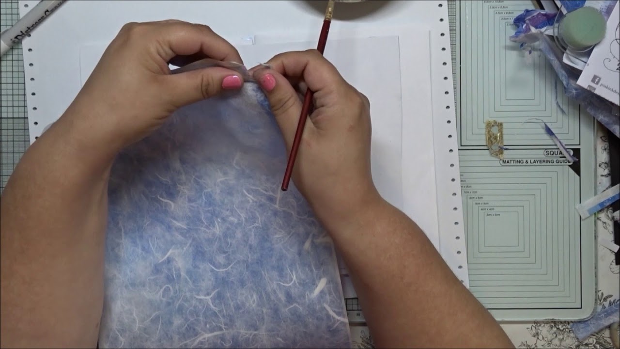 Pink Ink Designs - Karen Royal Art Journal demo