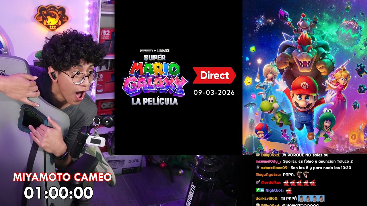 JV REACCIONA ULTIMO TRAILER MARIO GALAXY MOVIE// AHORA SI CAMEO DE MIYAMOTO Y REINA ABEJA