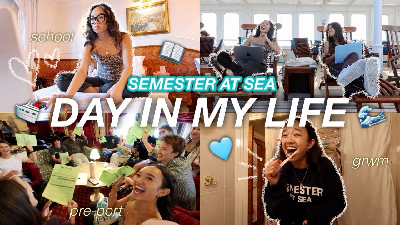 ОДИН ДЕНЬ ИЗ МОЕЙ ЖИЗНИ в SEMESTER AT SEA | Дневники Colie At Sea