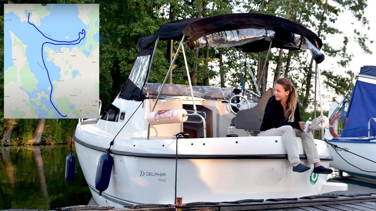 Mazury houseboat 'em, mapa, trasa rejsu i kilka wspomnień z Wyprawy.