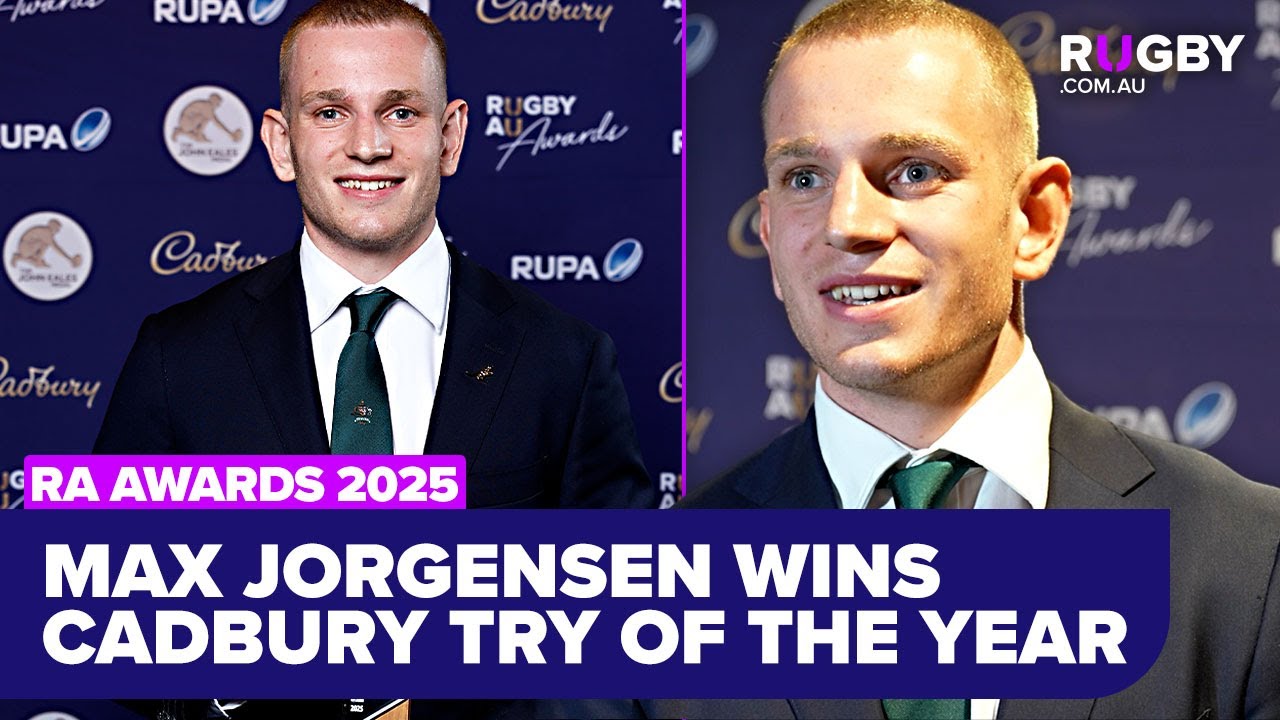Макс Йоргенсен о победе в номинации &laquo;Попытка года в Cadbury&raquo; | Rugby Australia Awards 2025