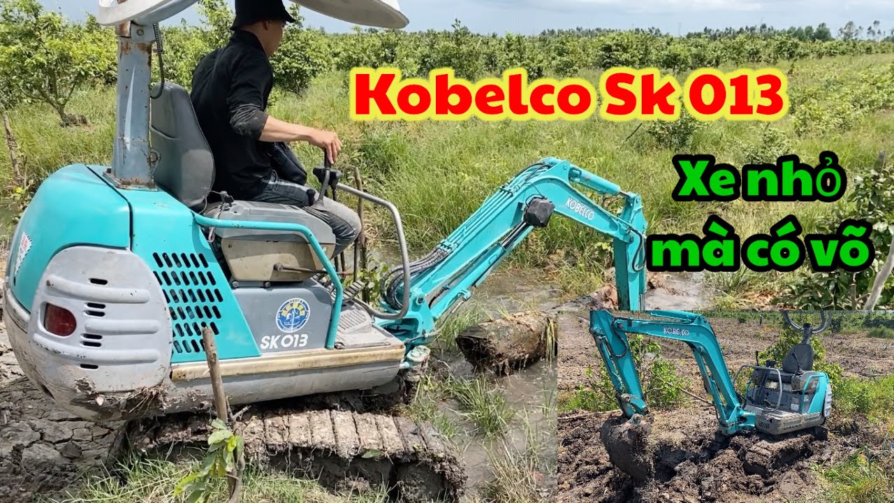 Phần 2 XE CUỐC KOBELCO sK 013, anh tài xế chém gió xíu Excavator, Crane,(NGHIA XECUỐC VLOG)