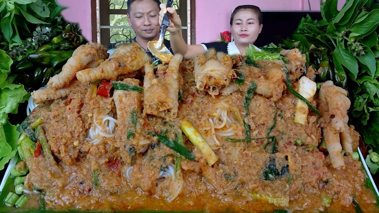 ข้าวปุ้นน้ำยาป่ายกมาเป็นหม้อเข้มข้นแกล้มผักสดผักก้านจองลวกแซ่บคักจ้า|8 กุมภาพันธ์  2026