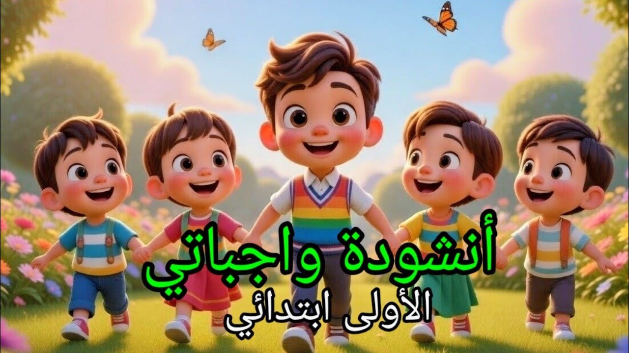 أنشودة 🎶 واجباتي..مع الكلمات.(الأولى ابتدائي)