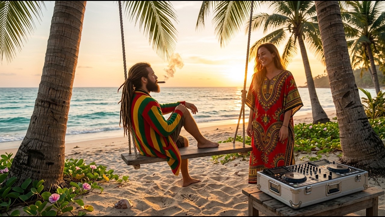 Roots Reggae Island Vibe Remix - Midnight Breeze Beneath the Island Moon