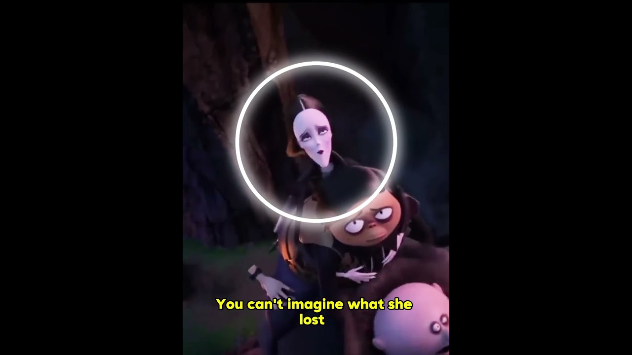 No wonder Morticia never wore a colored dress after marrying Gomez. She lost three precious things