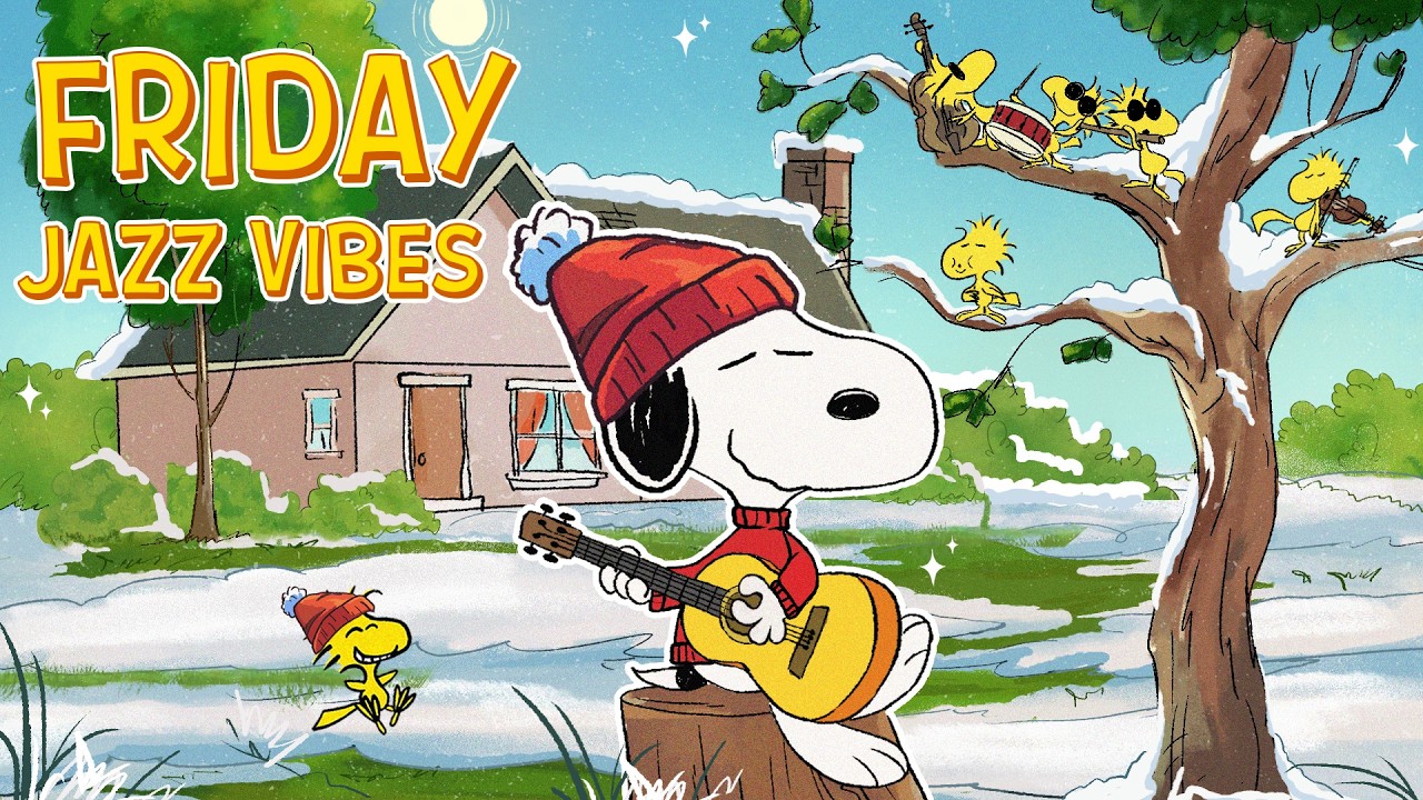 Friday Morning Jazz Vibes with Snoopy 🎙🎼🌞 | Smooth Jazz to Kick Off Your Day
