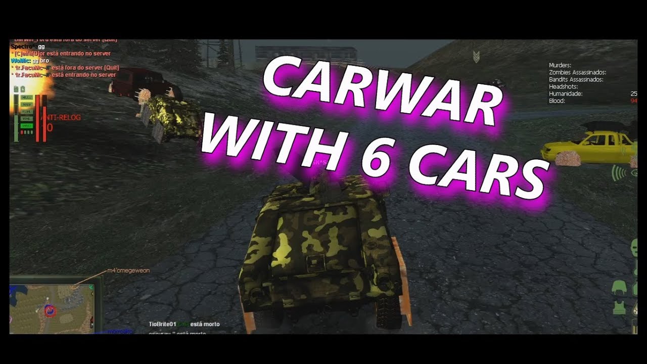 MTA DAYZ TOP-GTA// ⚡PVP CAR  WITH 6 CARS⚡