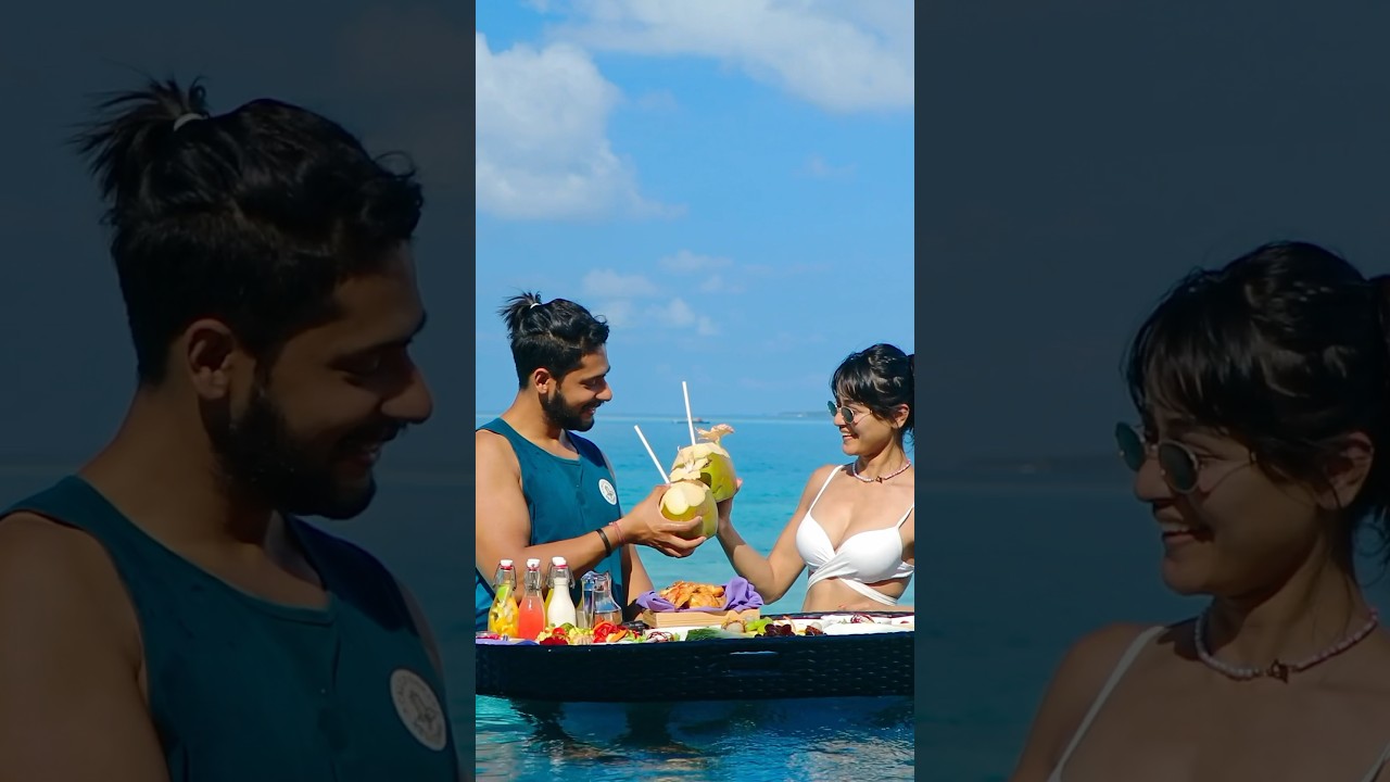 Incredible Romantic Stay in Maldives 😍@SoyabeanCouple #stay #maldives #travel #romantic #shorts