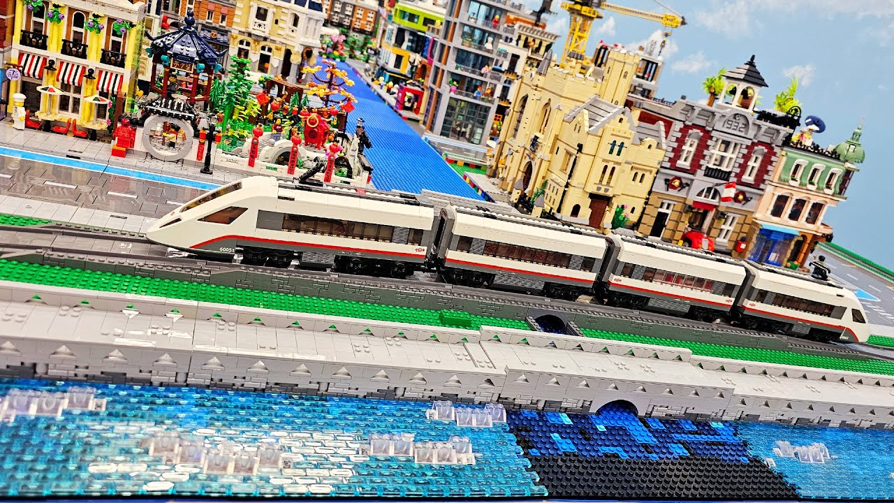 LEGO Train Bridge, Canal Connected, Angles, & A BIG WIN!