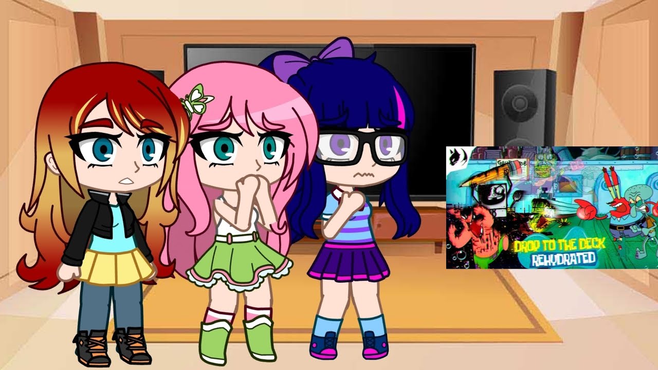 My little pony EG reaccionan a fnf pibby Bob esponja Drop To The Deck. Disfrutelo ^^