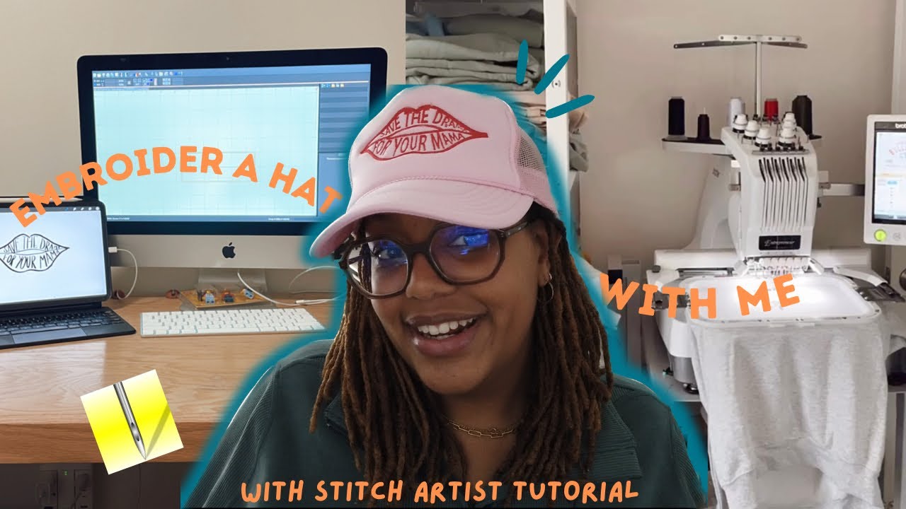 Embroider a Hat With me | Stitch Artist Level 1 Tutorial
