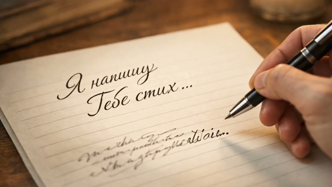 Я напишу Тебе стих