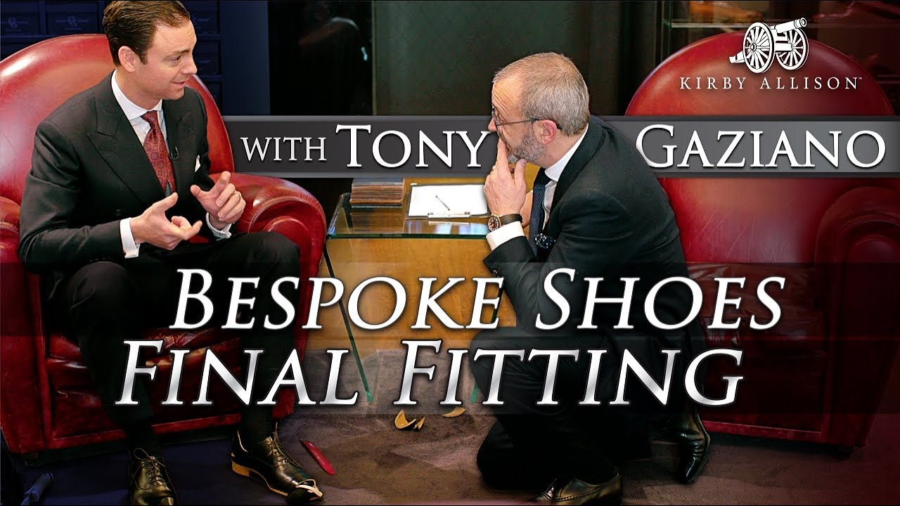 Final Fitting of my Bespoke Gaziano & Girling Shoes! With Tony Gaziano