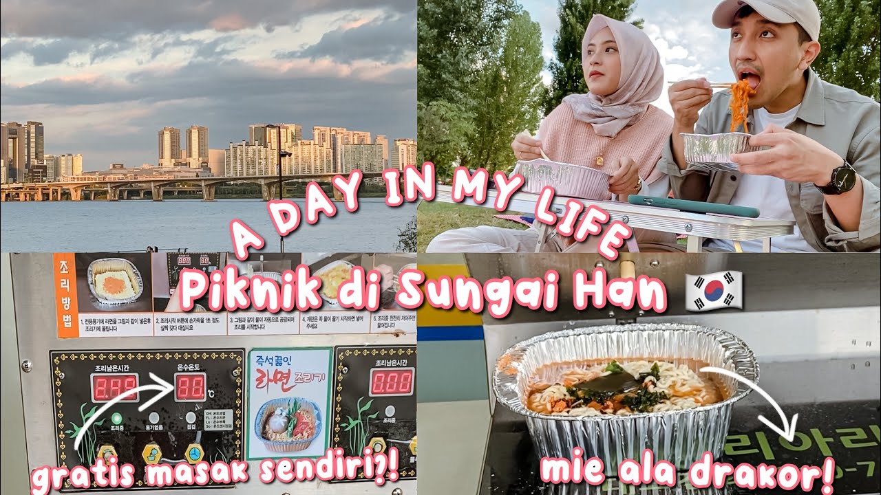 A DAY IN MY LIFE 🇰🇷 PIKNIK DI SUNGAI HAN 🍁 NYOBAIN MAKAN MIE ALA DRAKOR 🤣 | LIFE IN KOREA 🇰🇷