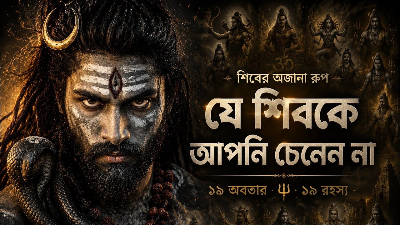 শিবের ১৯ অবতার: বীরভদ্র থেকে যক্ষ পর্যন্ত - সম্পূর্ণ তালিকা এক ভিডিওতে! 📜