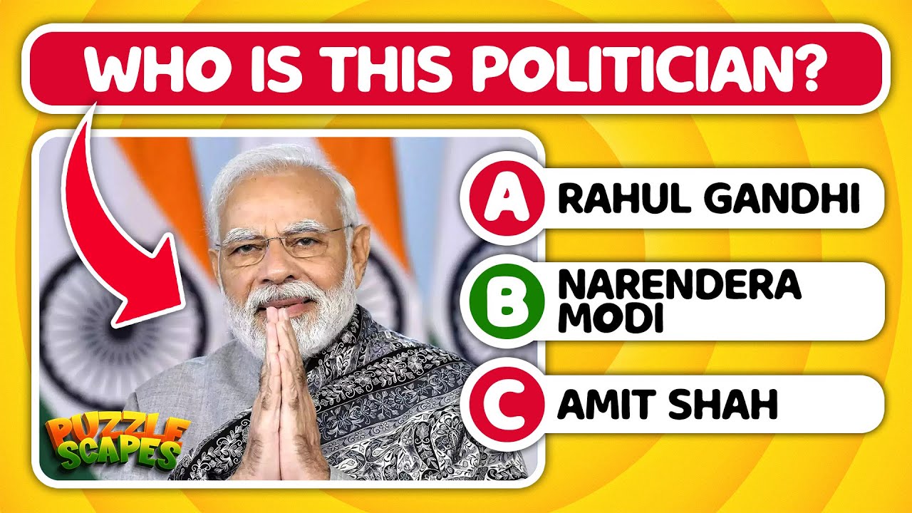 Guess the Indian politicians | Guess the Indian political leaders | Indian politics quiz