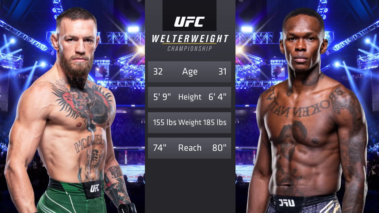 Conor McGregor vs Israel Adesanya Full Fight - UFC 4 Fight Of The Night