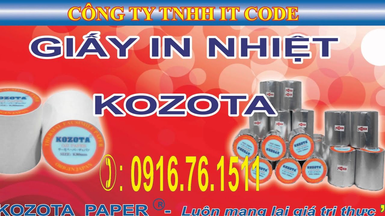 giay in nhiet kozota