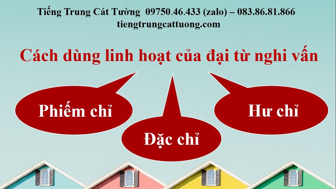 Cách dùng MỞ RỘNG (LINH HOẠT) CÁC ĐẠI TỪ NGHI VẤN《疑问代词的活用》trong tiếng Trung