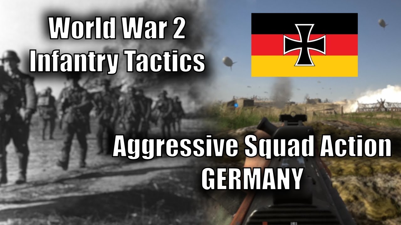 World War 2 infantry Tactics | Aggressive Squad Action-Germany