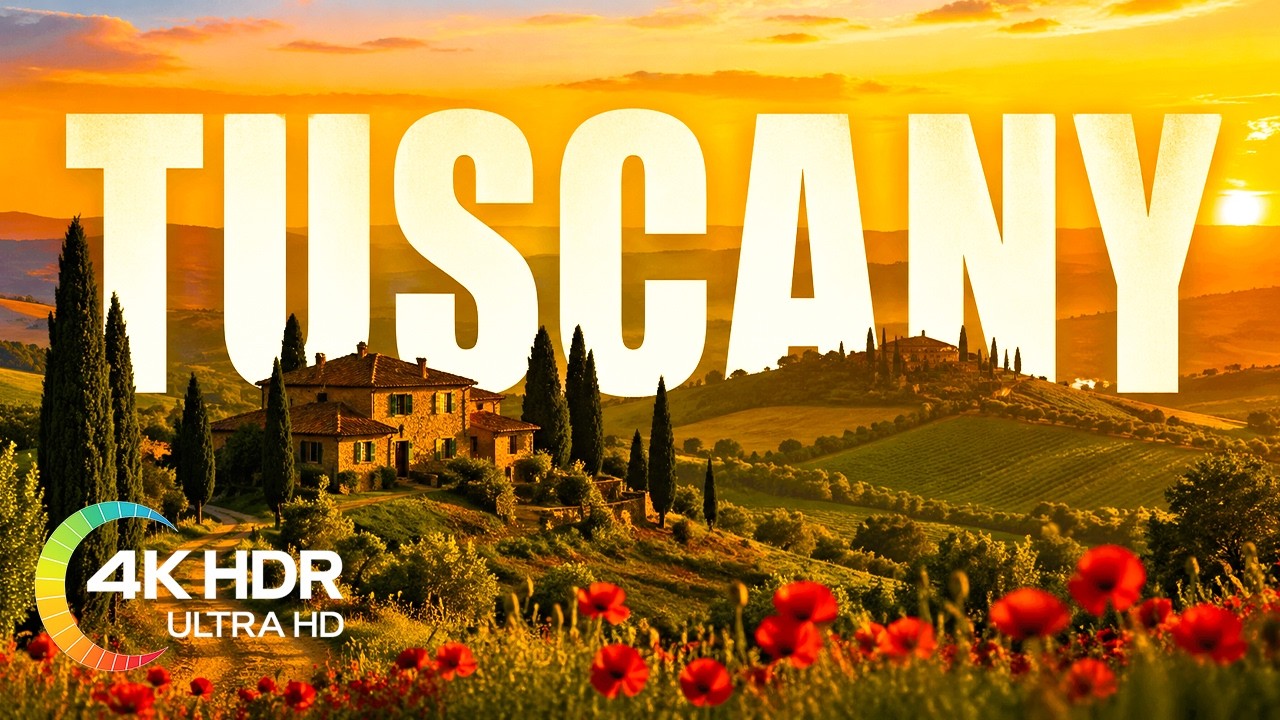 Watch Tuscany, Italy in 4K Video Ultra HD with Relaxing Music