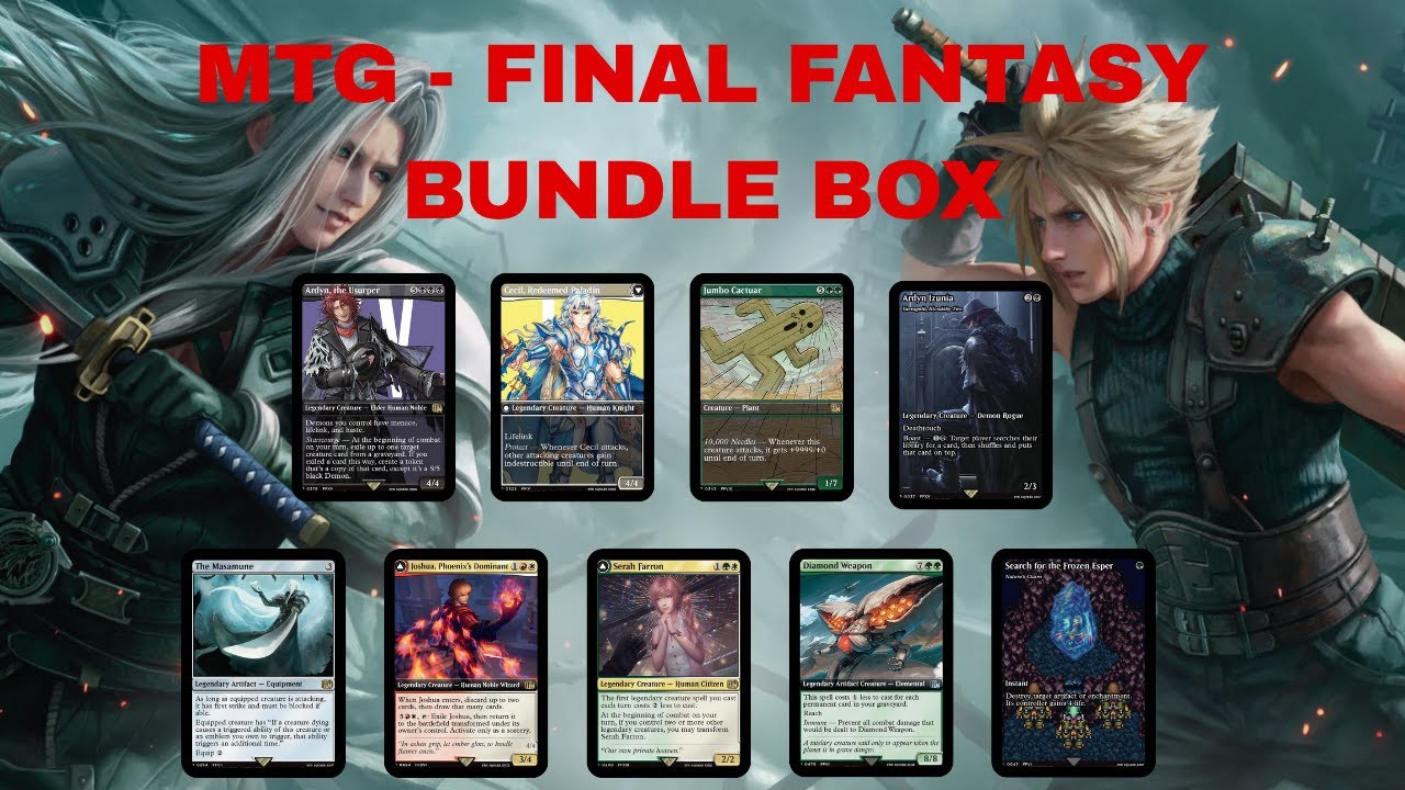 Istanbul Card Show'da açtığımız Final Fantasy Box'ından bize kalanları değerlendirdik #mtg