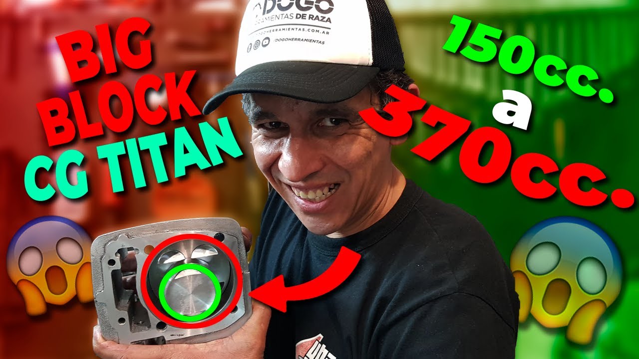 PISTON de TWISTER 330cc. a un CILINDRO BIG BLOCK de CG TITAN 150cc. a APROX. 370cc GIGANTE BIG BORE