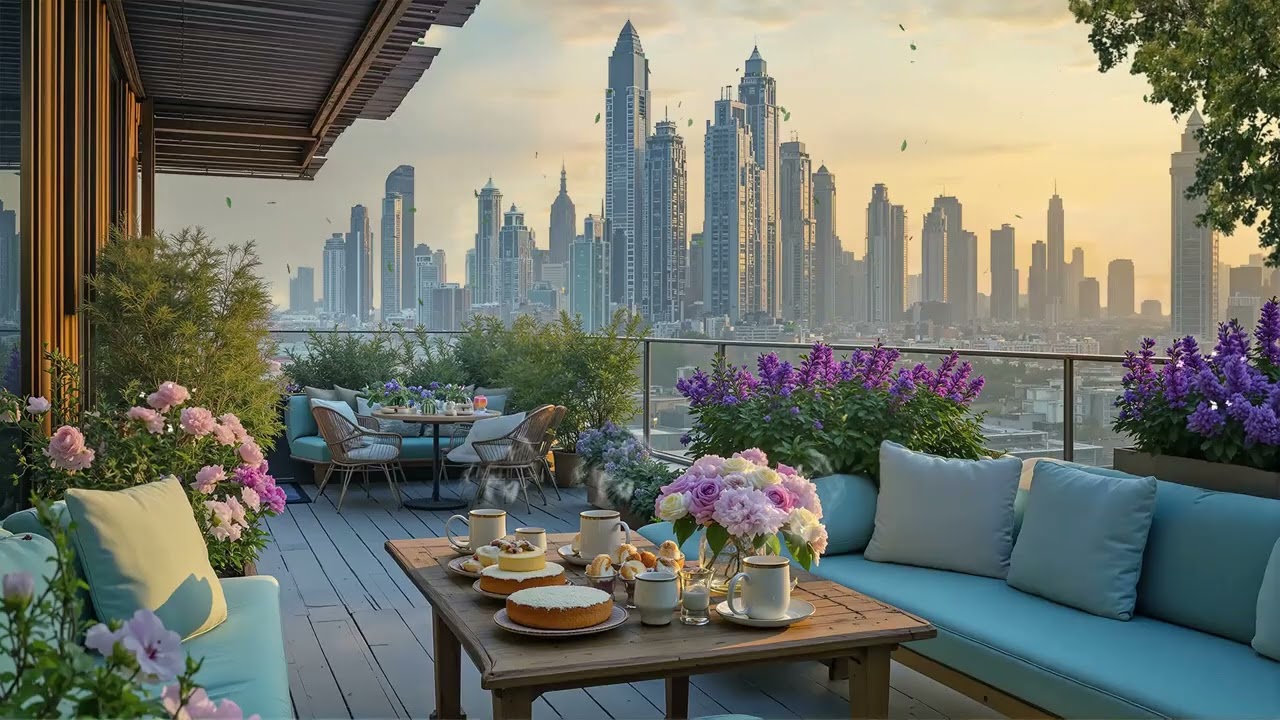 Dubai Café Spring Jazz 🌷🎷 Smooth Jazz Music for Coffee Breaks, Work & Relaxation