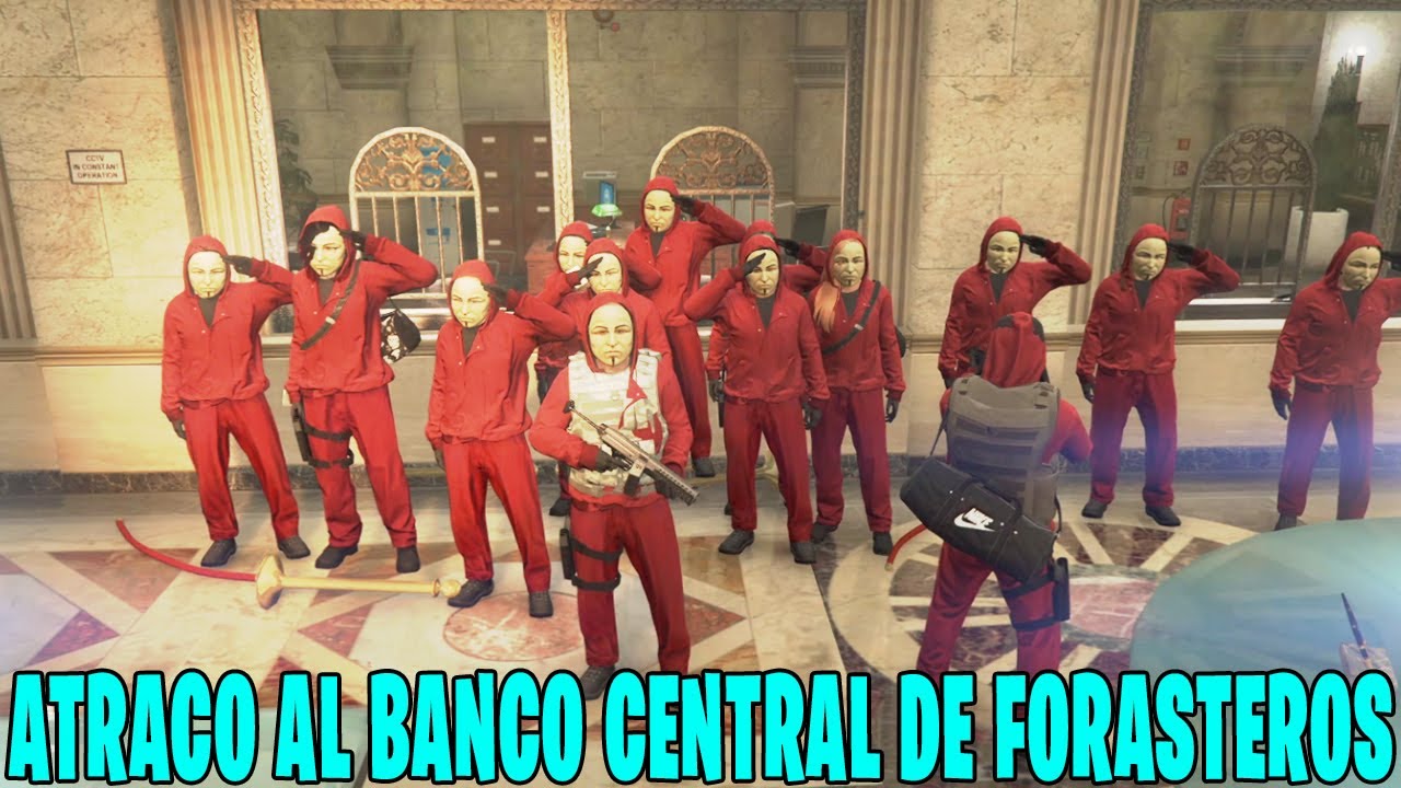 RESUMEN DEL ATRACO AL BANCO CENTRAL DE FORASTEROS😯 | GTA V ROLEPLAY