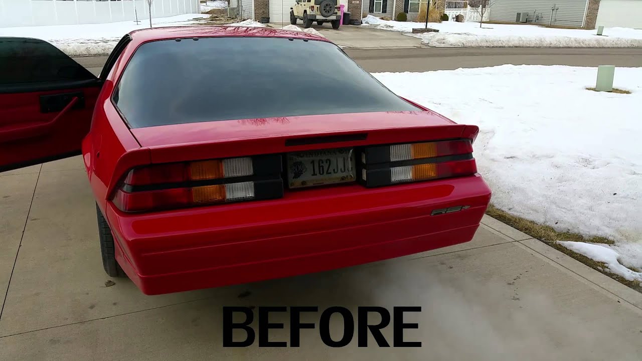 1990 Camaro RS 305: Before/After with Flowmaster 3