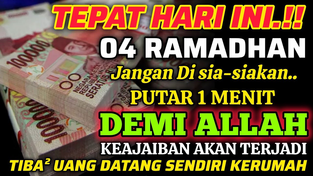 ALHAMDULILLAH🤲 BARU PUTAR SEBENTAR UANG BENAR2 DATANG SENDIRI KERUMAH, DOA KEKAYAAN PALING MUSTAJAB
