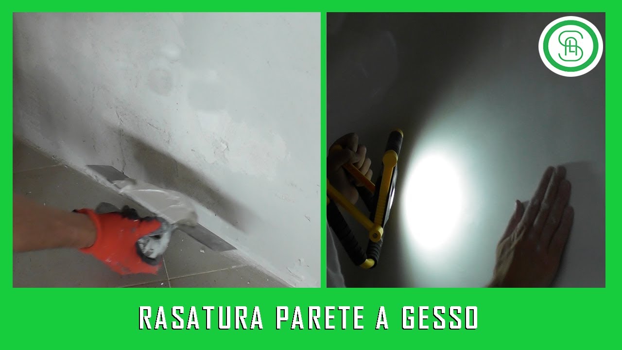 COME RASARE A GESSO UNA PARETE IN MODO SEMPLICE