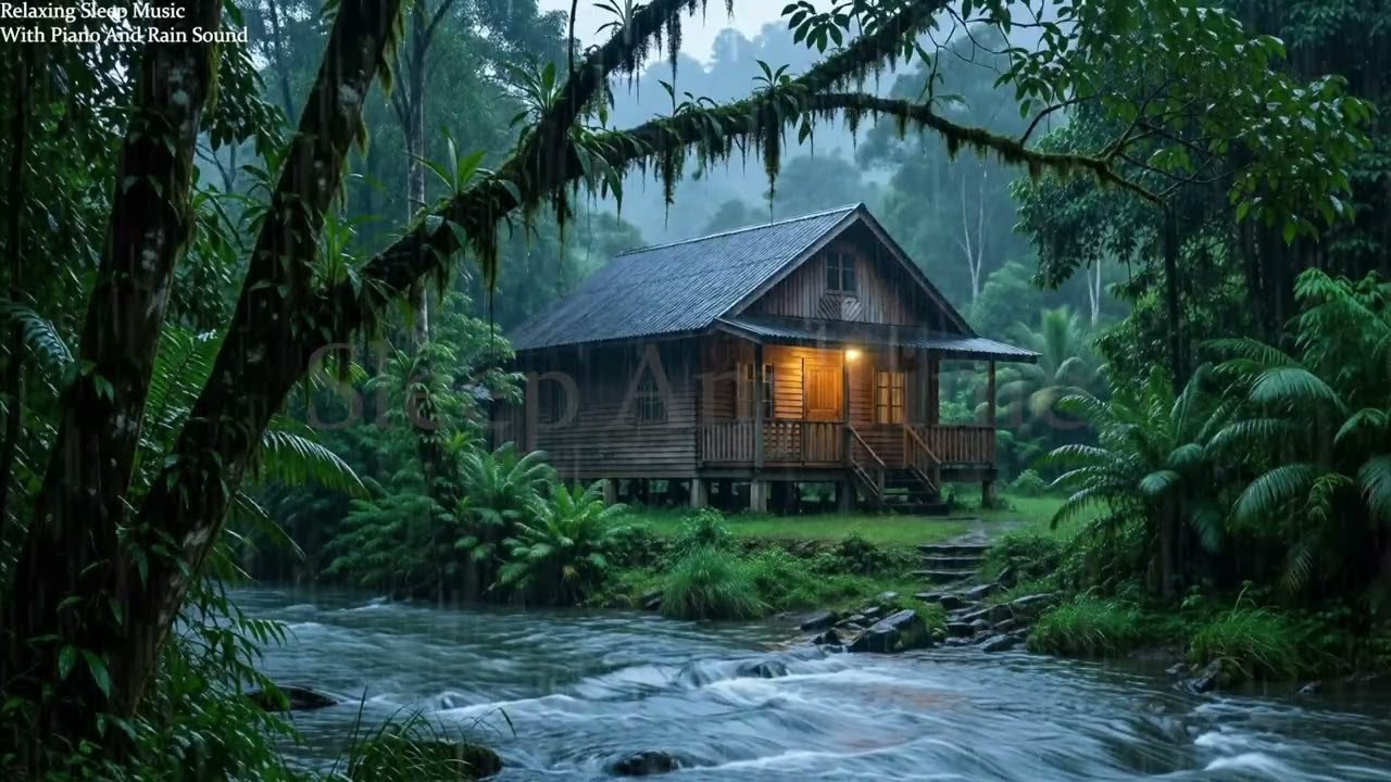 Relaxing Piano Music With Rain Sound - Sleep Relaxation, Stress Reduce,Meditation