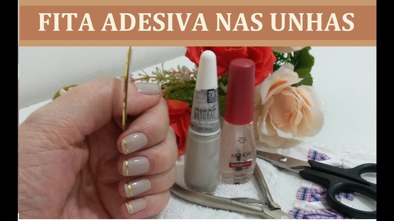 🌹COMO COLOCAR FITA NAS UNHAS com NEUSA