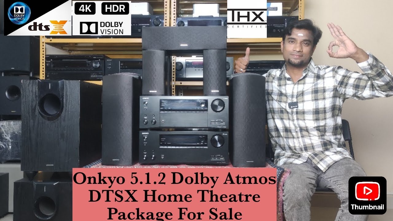 Budget 5.1.2 Dolby Atmos DTSX Onkyo Home Theatre Package For Sale 