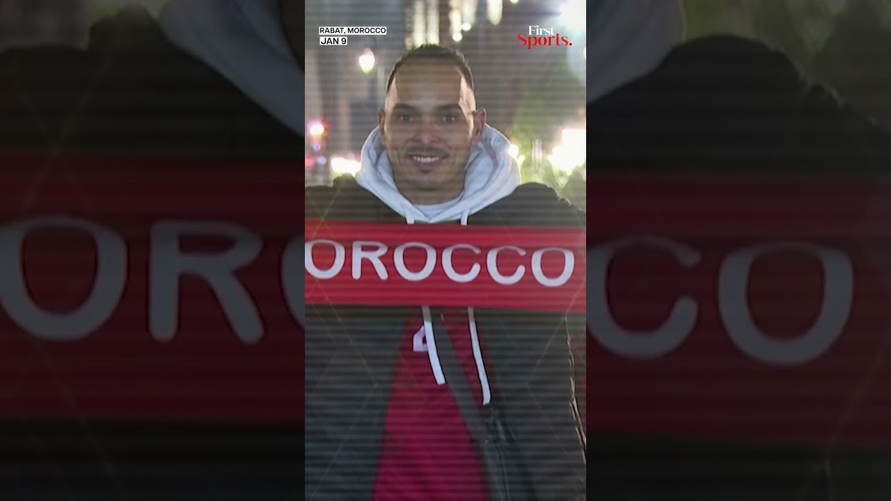 Смотрите: Болельщики сборной Марокко празднуют выход в полуфинал Кубка африканских наций | First ...