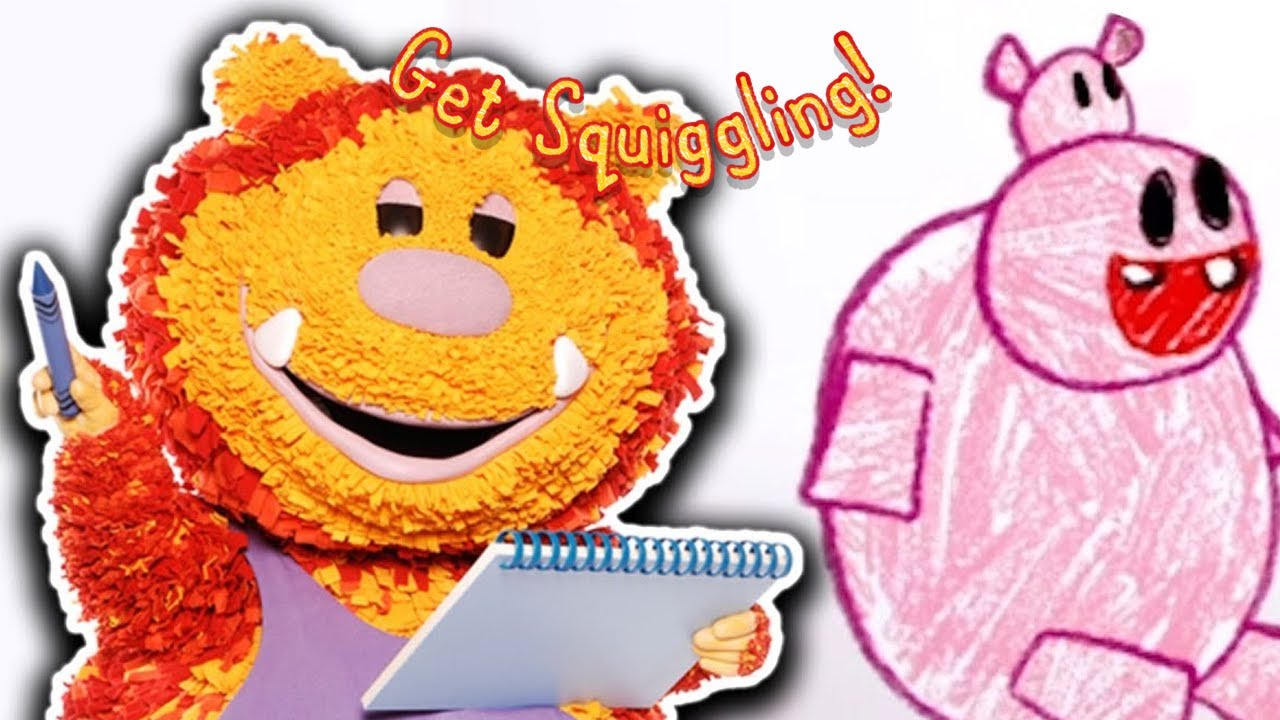Learn to Draw a Cow and Hippo! | Get Squiggling!